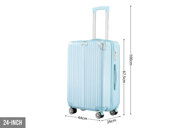 Travel Lightweight Hard Shell Suitcase - Three Sizes Available