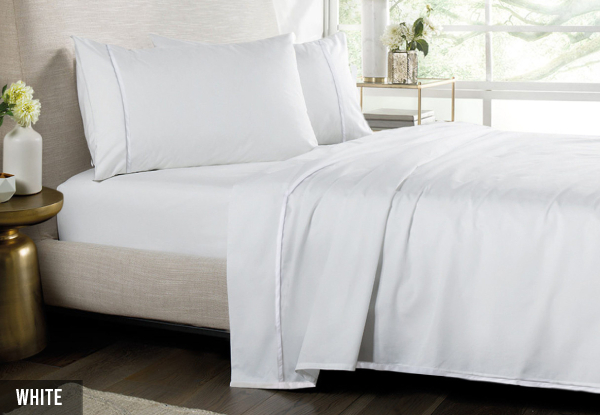 1000TC Pure Cotton Sheet Set - Available in Eight Colours & Three Sizes