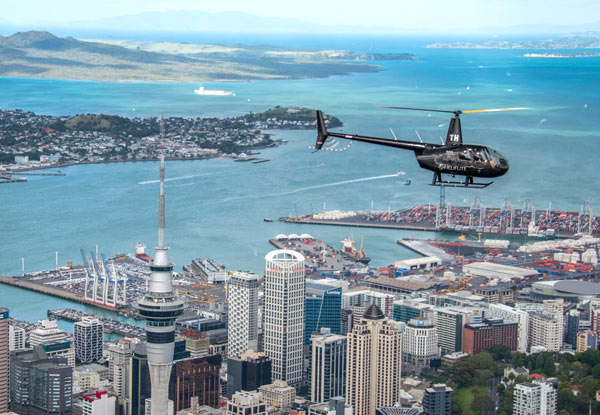 $389 for a 30-Minute City of Sails Helicopter Tour for Two People or $439 for Three People
