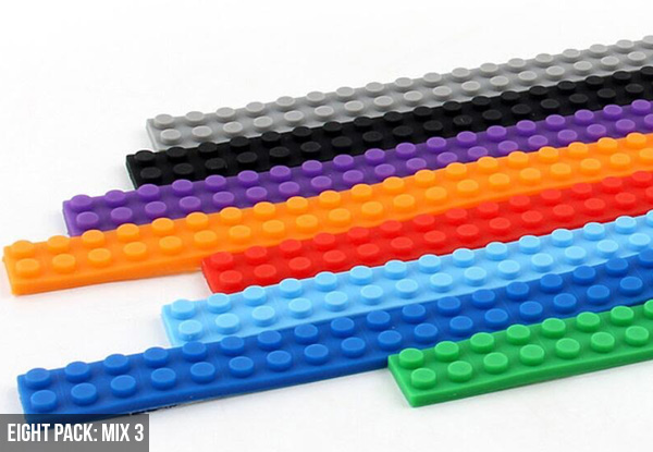 Four-Pack Flexible Building Strips compatible with LEGO - Eight-Pack Available