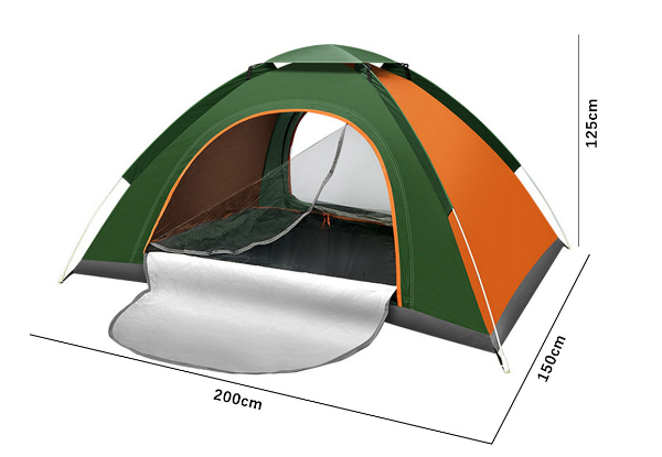 Outdoor Three-Person Camping Pop-Up Tent