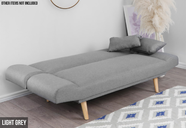 Three-Seater Fold-Out Sofa Bed - Three Colours Available