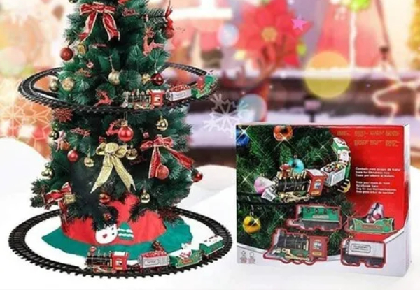 Electric Christmas Tree Train Set