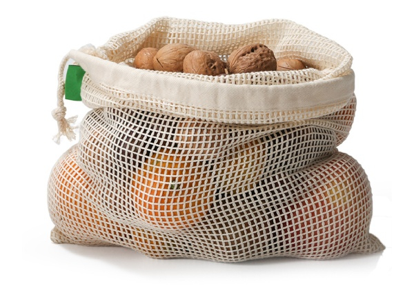 Cotton Mesh Grocery Bags - Two Options Available