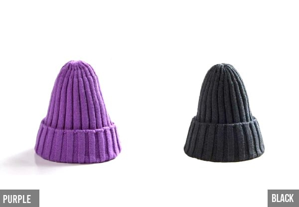 Cotton Knit Beanie - 10 Colours Available & Option for Two-Pack