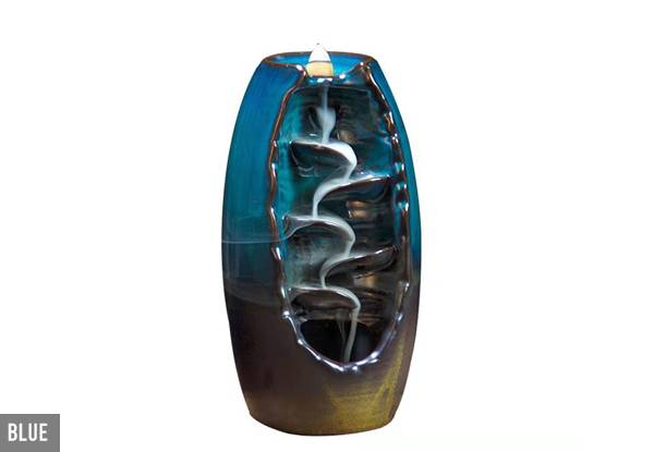 Smoke Waterfall Incense Holder incl. Incense pack - Three Colours Available