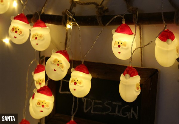 Santa or Snowman LED Lights