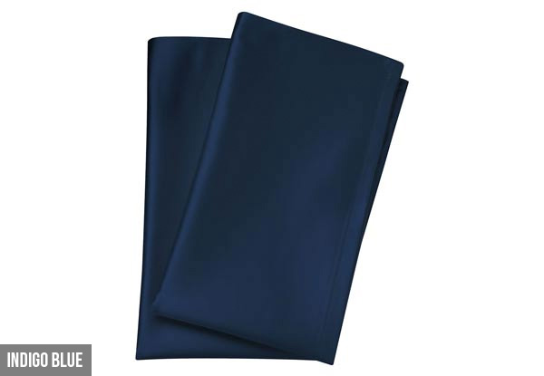 Canningvale Beautysilks Pillowcase Twin-Pack - Four Colours Available with Free Delivery