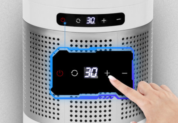 Three-in-One Bladeless Tower Fan, Heater & Cooler with Remote Control Timer