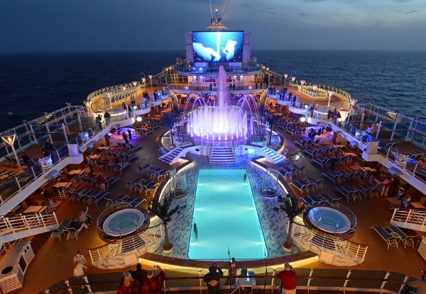 Per-Person, Twin-Share Seven-Day Mexico 
 New Years Eve Cruise incl. Return Airfares to L.A. all Main Meals, Stage Shows, Entertainment & More