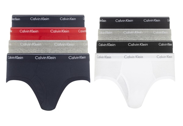 Four-Pack Calvin Klein Low Rise Hip Brief - Two Sizes & Two Colours Available