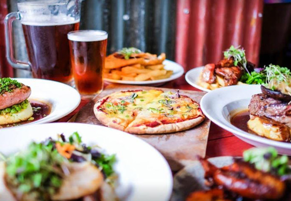 $60 Food & Beverage Voucher - Options for up to Eight People