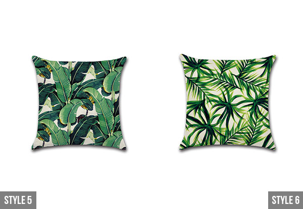 Leaf Print Cushion Covers - Ten Styles Available