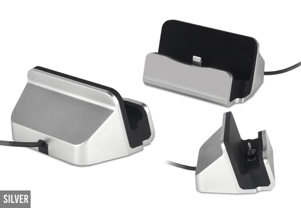 Wired Charging Dock Compatible with Apple Devices - Five Colours Available & Option for Two