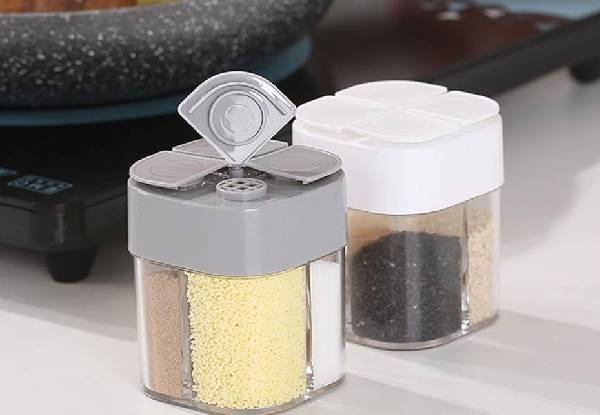 Two-Pack Four-in-One Kitchen Seasoning Jar