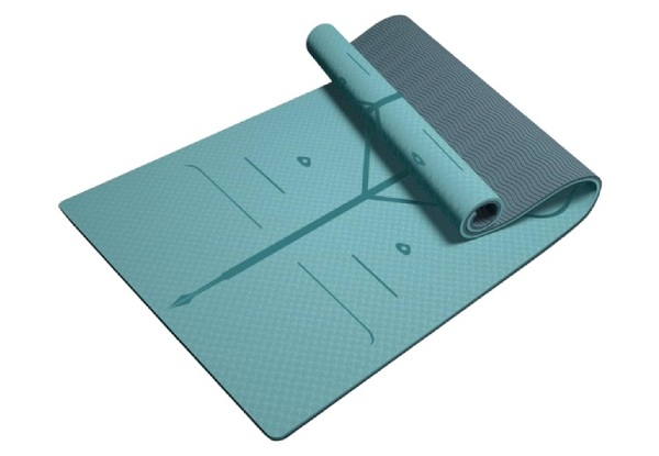 Pilates Yoga Fitness Mat with Alignment Mark - Two Colours Available