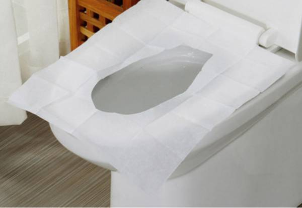 50-Piece Disposable Toilet Seat Covers