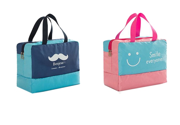 Beach or Gym Bag with Shoe Compartment - Two Colours Available