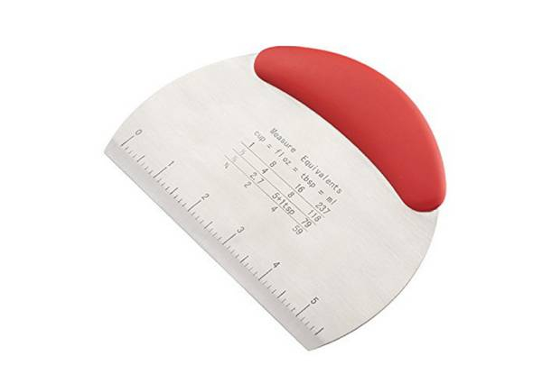Dough Cutter & Kitchen Bench Scraper - Two Colours Available