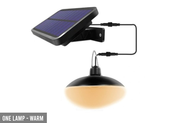Solar Lamp - Two Colours Available & Option for Two Lamps