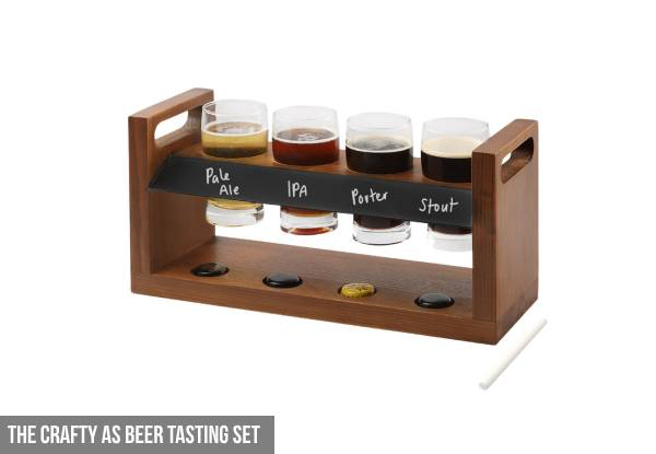 The Crafty As Beer Tasting Set - Option for Six-Pack Crafty Glasses