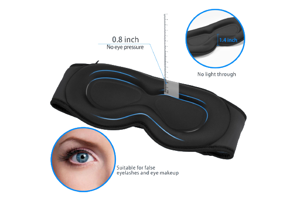 3D Sleep Eye Mask with Bluetooth Headphones - Available in Two Colours
