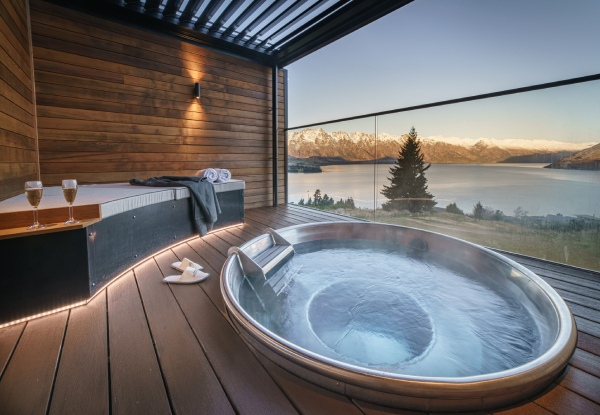 One-Night 4.5-Star Kamana Lakehouse Queenstown Stay for Two People incl. Buffet Breakfast, Tickets to Spirit of Queenstown Scenic Cruise with Cheese & Wine & F&B Discounts - Options for Two or Three Nights
