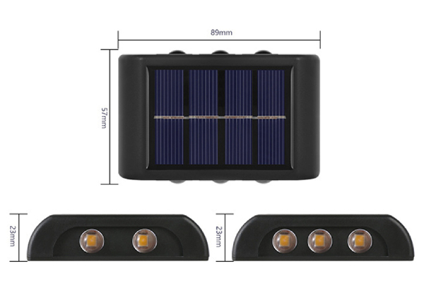 Four-LED Water-Resistant Up & Down Luminous Light - Available in Two Colours & Options for Six-LED & Ten-LED