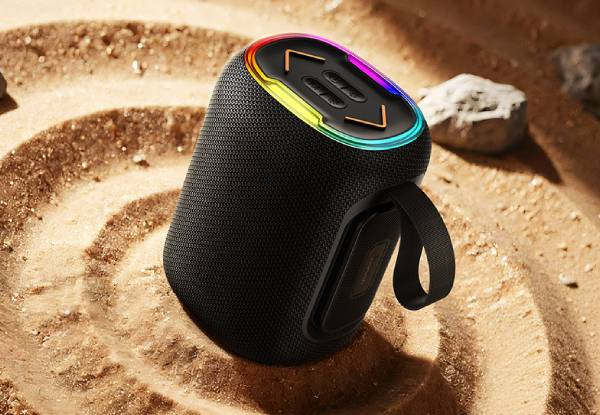 Hoco RGB 10W LED Bluetooth Speaker with Multi-Mode Playback Black