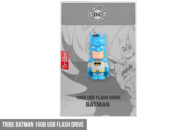 Tribe 16GB USB Flash Drive Range - Available in Batman, Superman, Wonder Women, Darth Vader, R2D2 or Stormtrooper