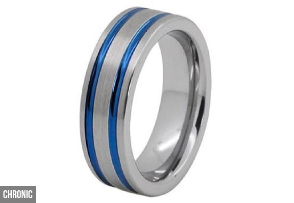 Men's Tungsten Ring - Nine Styles Available