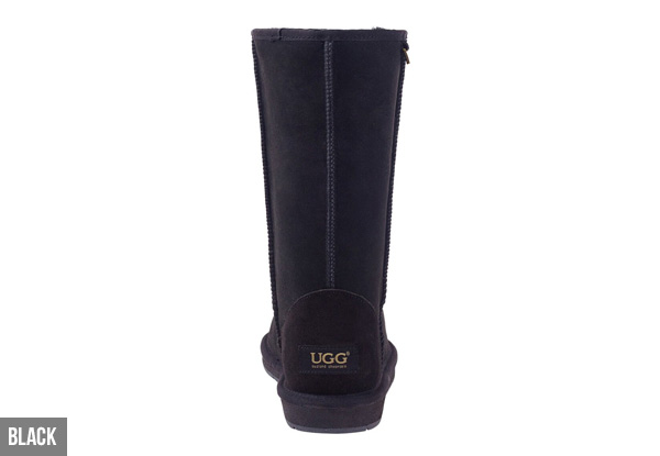 Auzland Unisex 'Chase' Classic Australian Sheepskin Tall UGG Boots - Four Colours & Seven Sizes Available