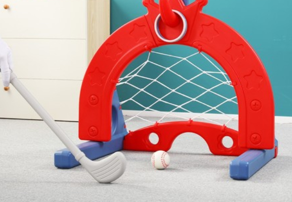 Kidbot Five-in-One Kids Basketball Hoop Stand Playset