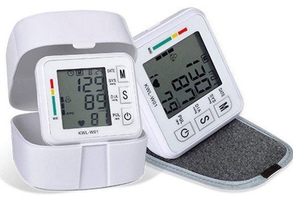 LCD Digital Automatic Wrist Cuff Blood Pressure Monitors - Option for Two