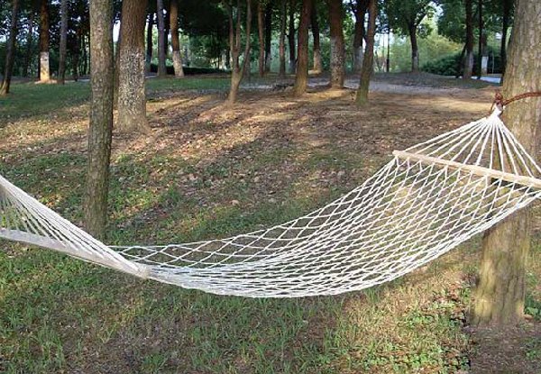 Cotton Netted Single Hammock Bed