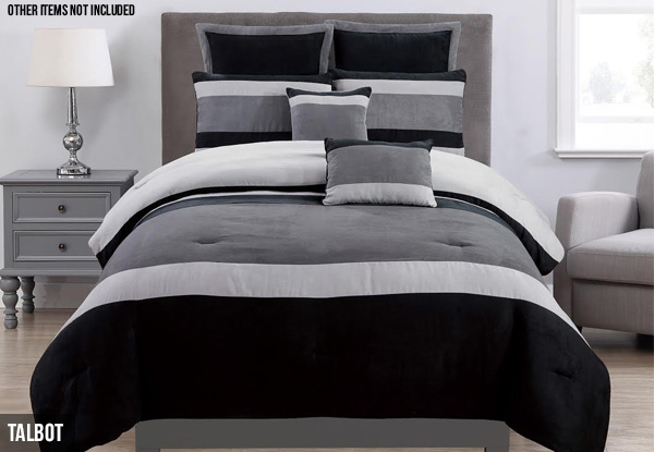 Seven-Piece Comforter Set - Three Sizes & Styles Available