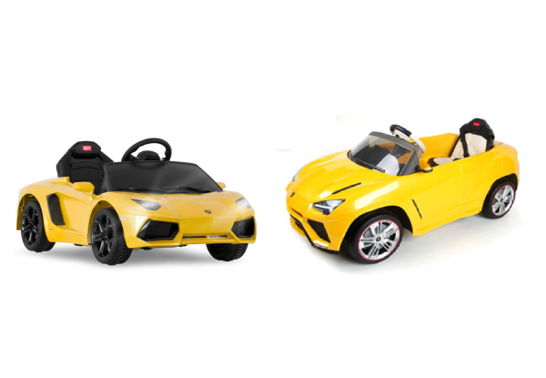 Yellow Lamborghini Kids Ride-On Car - Two Models Available