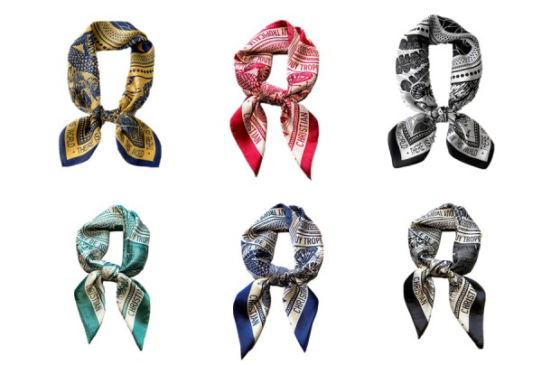 Printed Satin Scarf - Six Styles Available & Option for Two-Pack