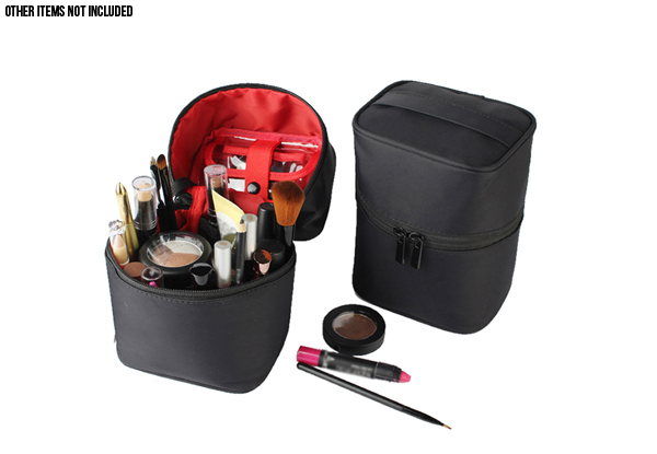 Barrel-Shaped Travel Makeup Organiser - Five Colours Available