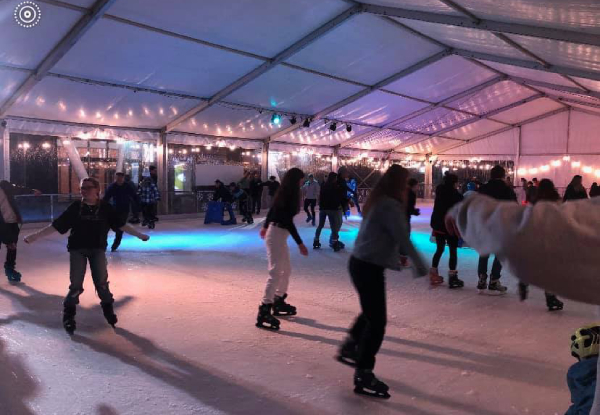 90 Minutes of Ice Skating on 100% Real Ice in the Magical Winter Land by the Wellington Waterfront incl. General Admission & Skate & Helmet Hire for One Adult  - Options for Children or Preschoolers - Valid from 20th June