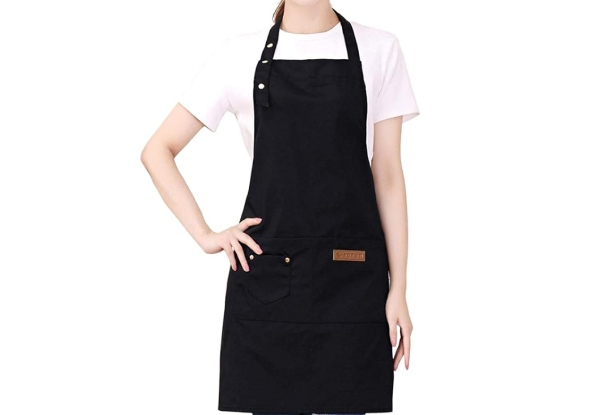 Kitchen Apron with Three Pockets