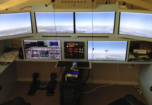 $75 for One-Hour of Virtual Flight Simulation or $125 for Two (value up to $250)