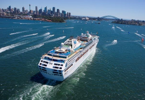 From $1,798 for a Cruise/Stay/Fly Package from Auckland to Sydney Aboard the Sun Princess for Two People incl. Accommodation, Main Meals, Flights Back to Auckland, Wellington, Christchurch, & More