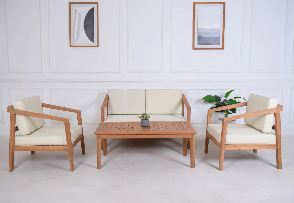 Jason Outdoor Teak Sofa Set