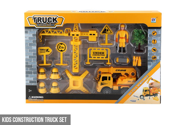 Kids Construction Truck Set - Option for City Builders Four-in-One Truck Set
