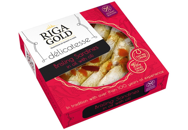 24-Pack Riga Gold Sardines 120g - Two Flavours Available