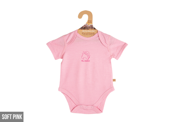 100% Merino Baby Romper - Three Sizes & Three Colours Available