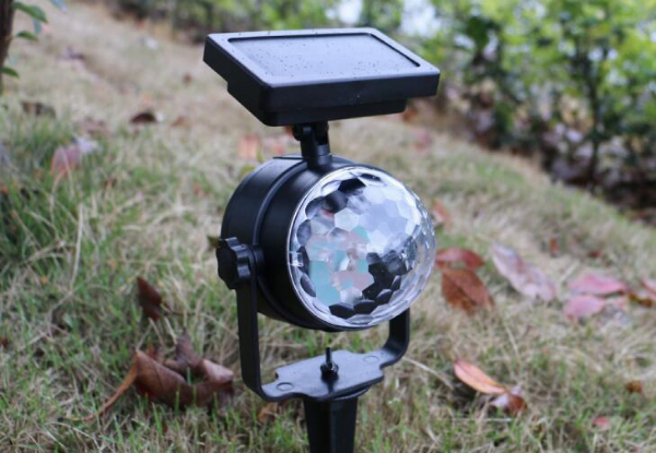 Solar-Powered Garden Party Projector Light - Option for Two