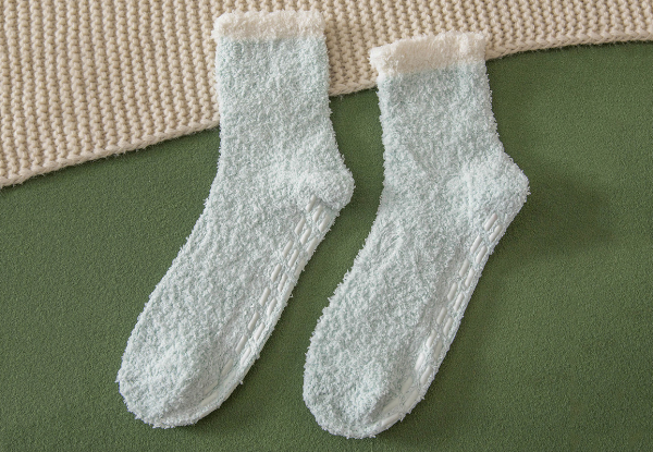Four-Pair Women's Non-Slip Grip Socks