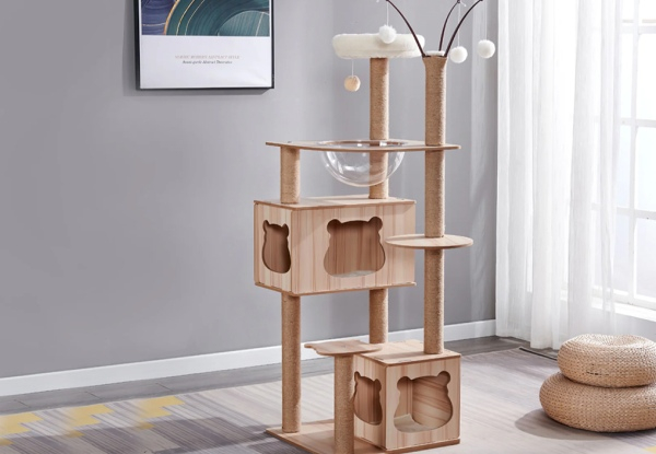 Wooden Cat Tree - Four Sizes Available